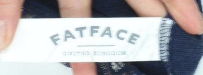 Womens UK Size 12 Fat Face Blue Tunic Blouse
