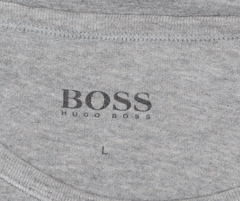 Mens UK Size L HUGO BOSS Grey  T-Shirt