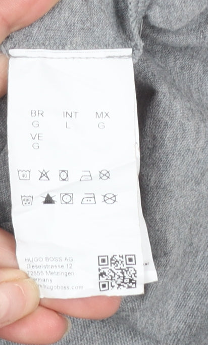 Mens UK Size L HUGO BOSS Grey  T-Shirt