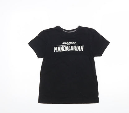 Boys UK Size 8-9 Years Primark Black Basic T-Shirt