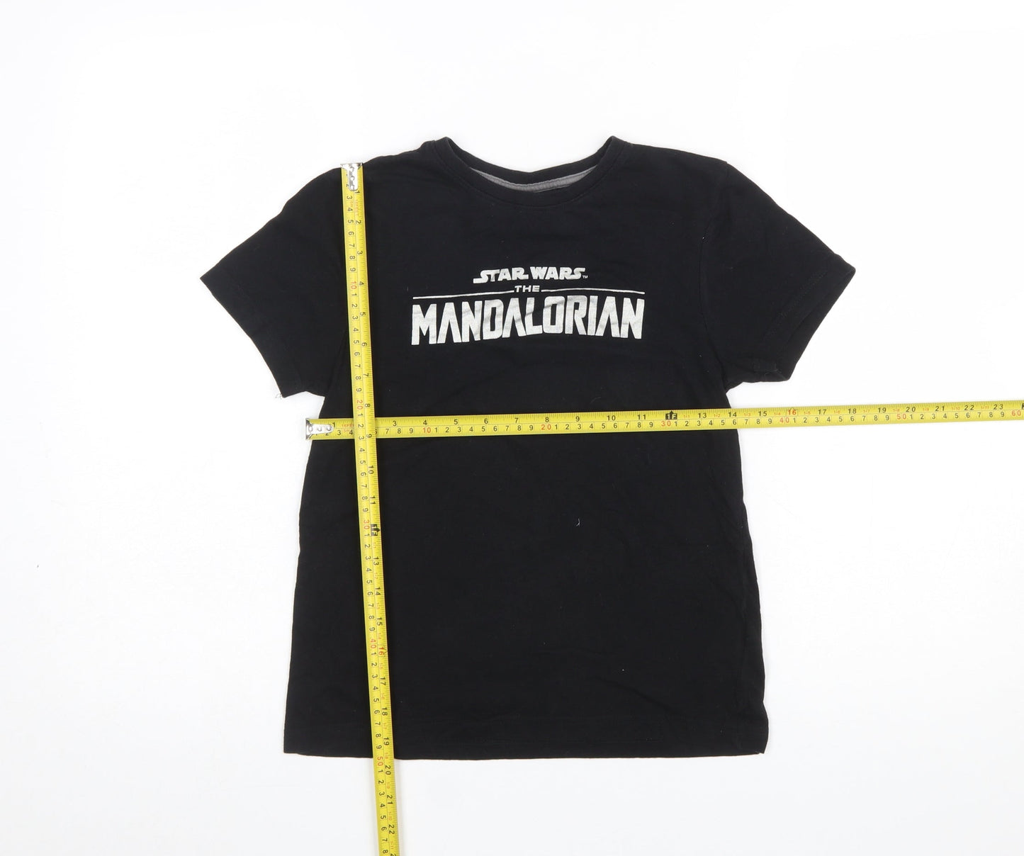 Boys UK Size 8-9 Years Primark Black Basic T-Shirt