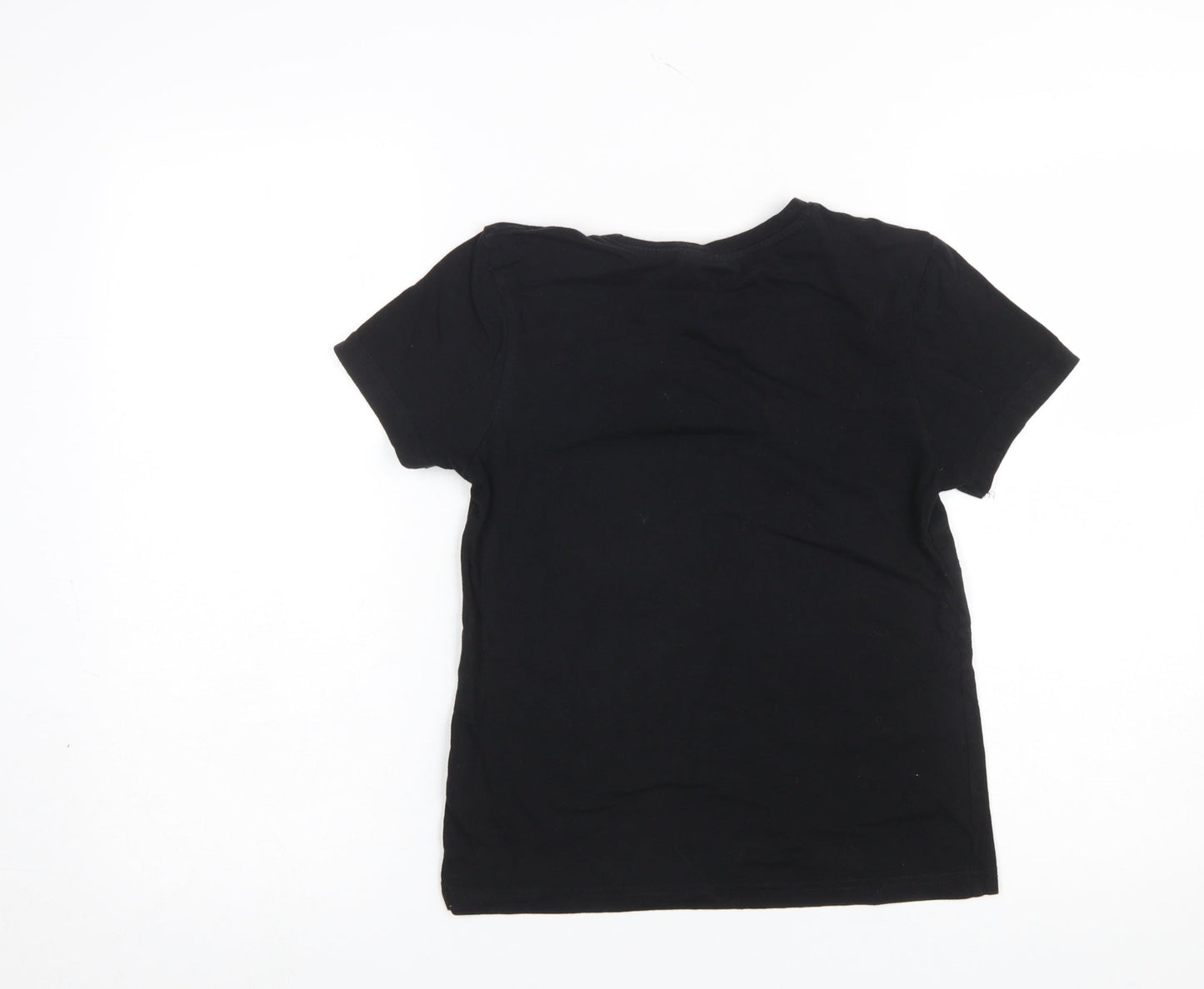 Boys UK Size 8-9 Years Primark Black Basic T-Shirt