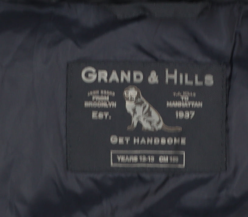Boys UK Size 12-13 Years Grand & Hills Blue Puffer Jacket