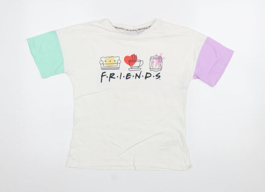 Girls UK Size 8-9 Years Primark Multicoloured Basic T-Shirt