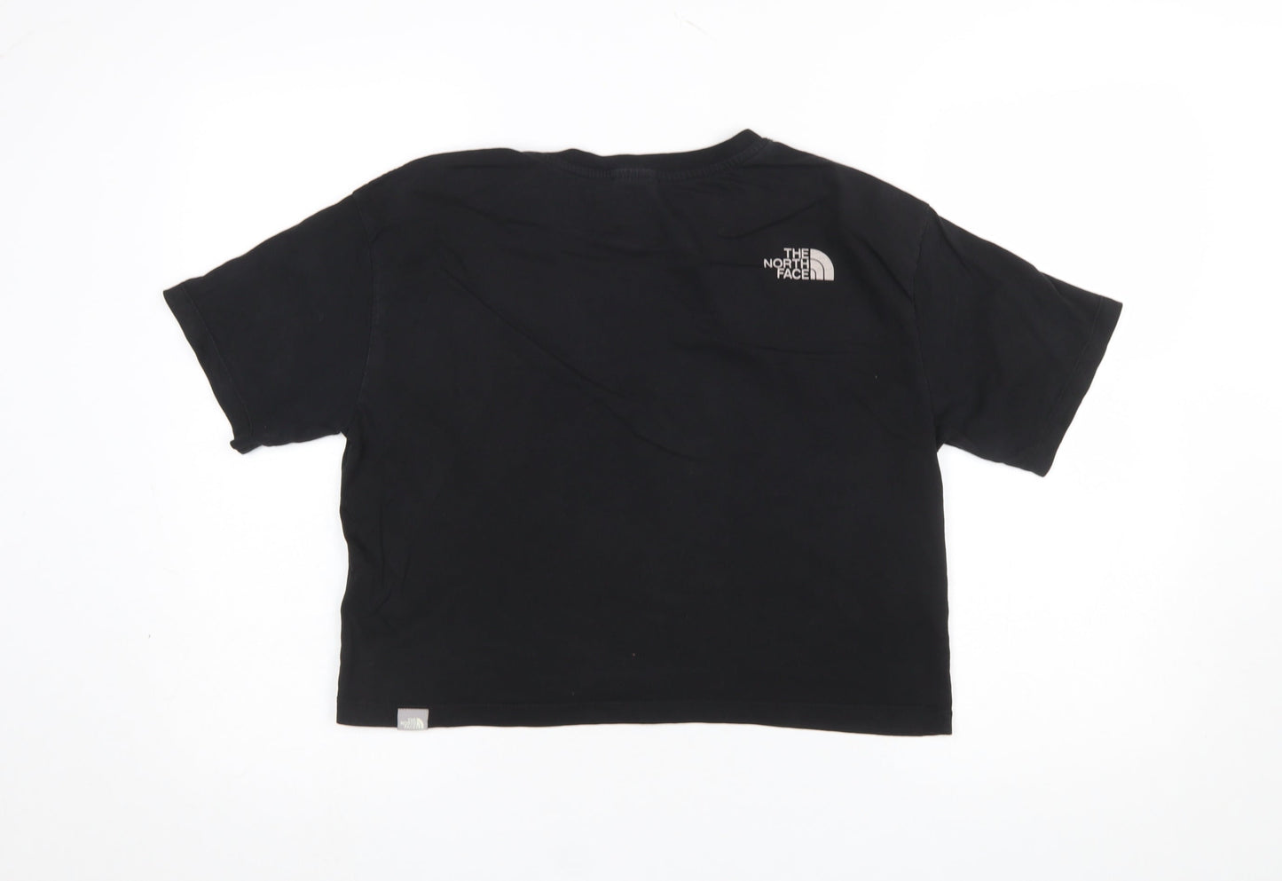 Womens UK Size S The North Face Black Cropped T-Shirt