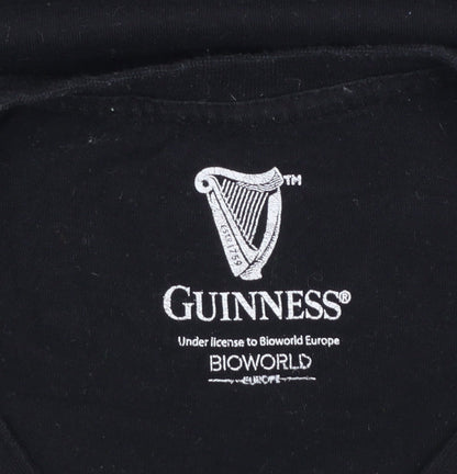 Mens UK Size L Guinness Black  T-Shirt