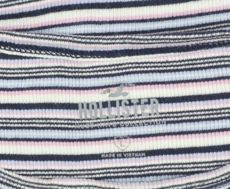 Womens UK Size S Hollister Multicoloured Basic T-Shirt