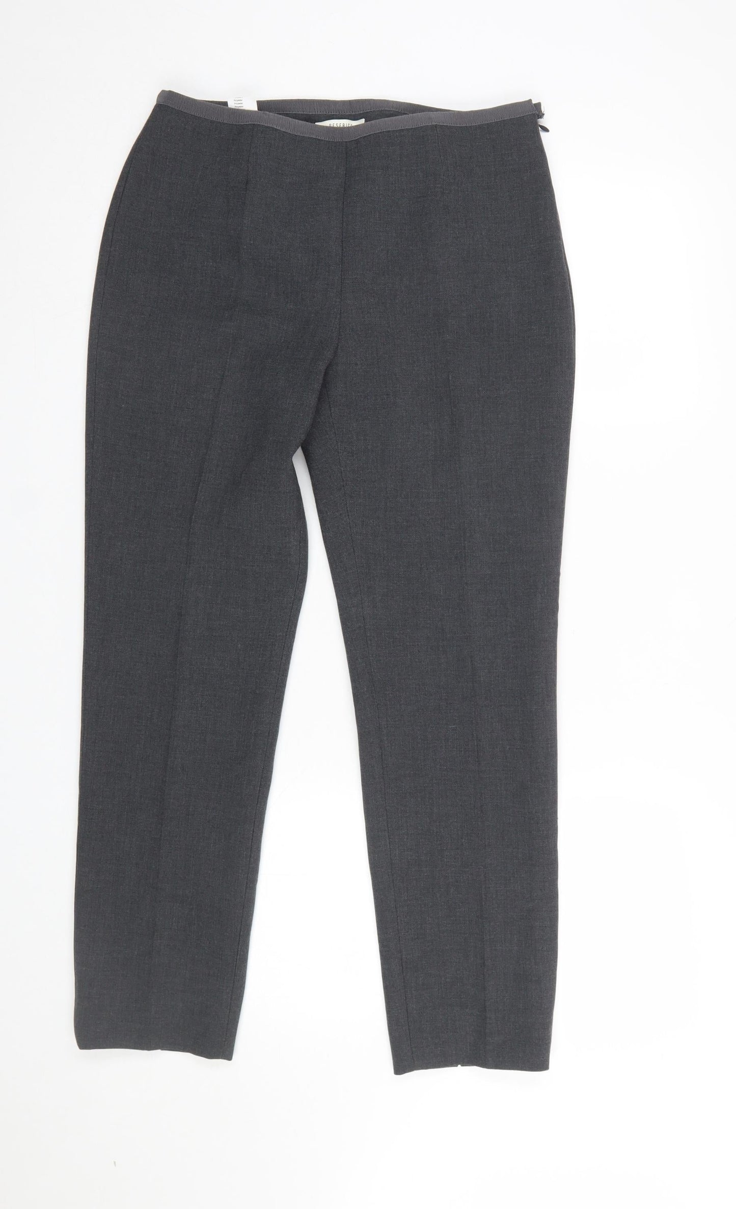 Womens UK Size 16 Peserico Slim Fit Business Formal Workwear Grey Trousers