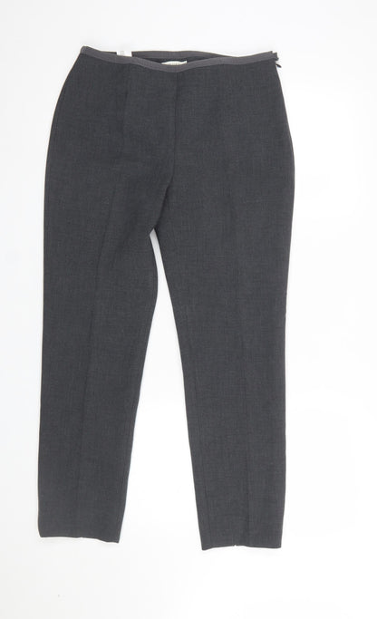 Womens UK Size 16 Peserico Slim Fit Business Formal Workwear Grey Trousers