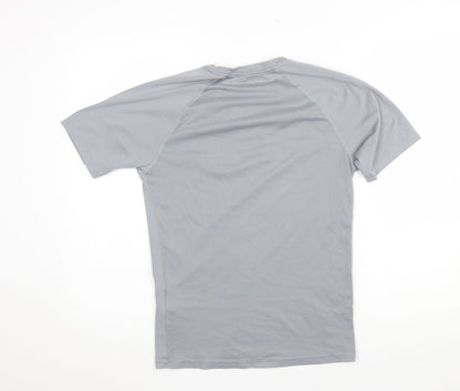 Mens UK Size S Under armour Grey Running & Jogging Gym & Training CrossFit T-Shi
