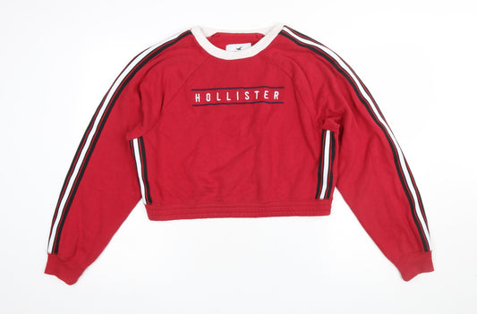 Womens UK Size S Hollister Red Pullover Sweatshirt