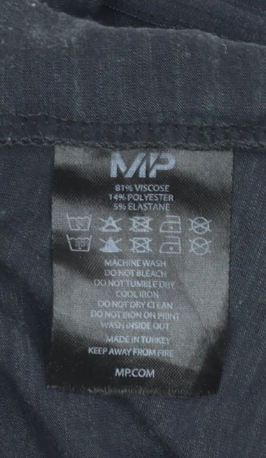 Womens UK Size M MP Black Basic T-Shirt