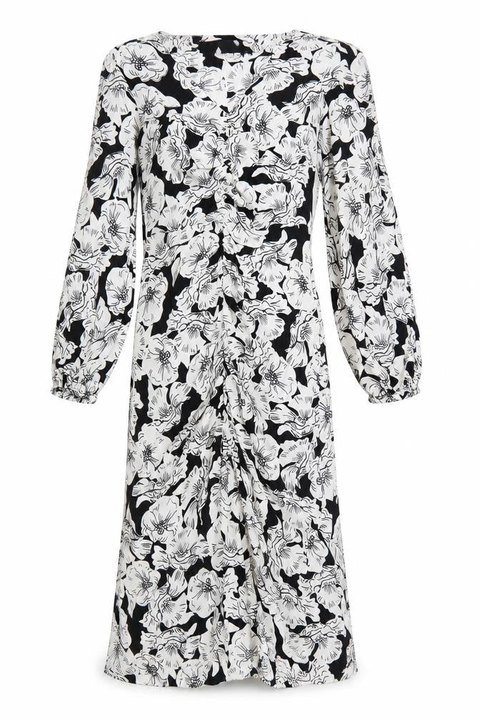 Womens UK Size 8 River Island Ruched Dress