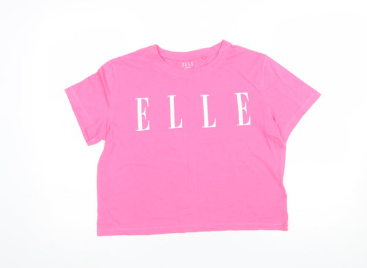 Girls UK Size 14-15 Years ELLE Pink Basic T-Shirt