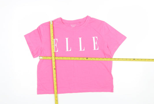 Girls UK Size 14-15 Years ELLE Pink Basic T-Shirt
