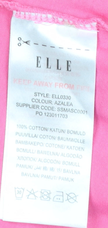 Girls UK Size 14-15 Years ELLE Pink Basic T-Shirt