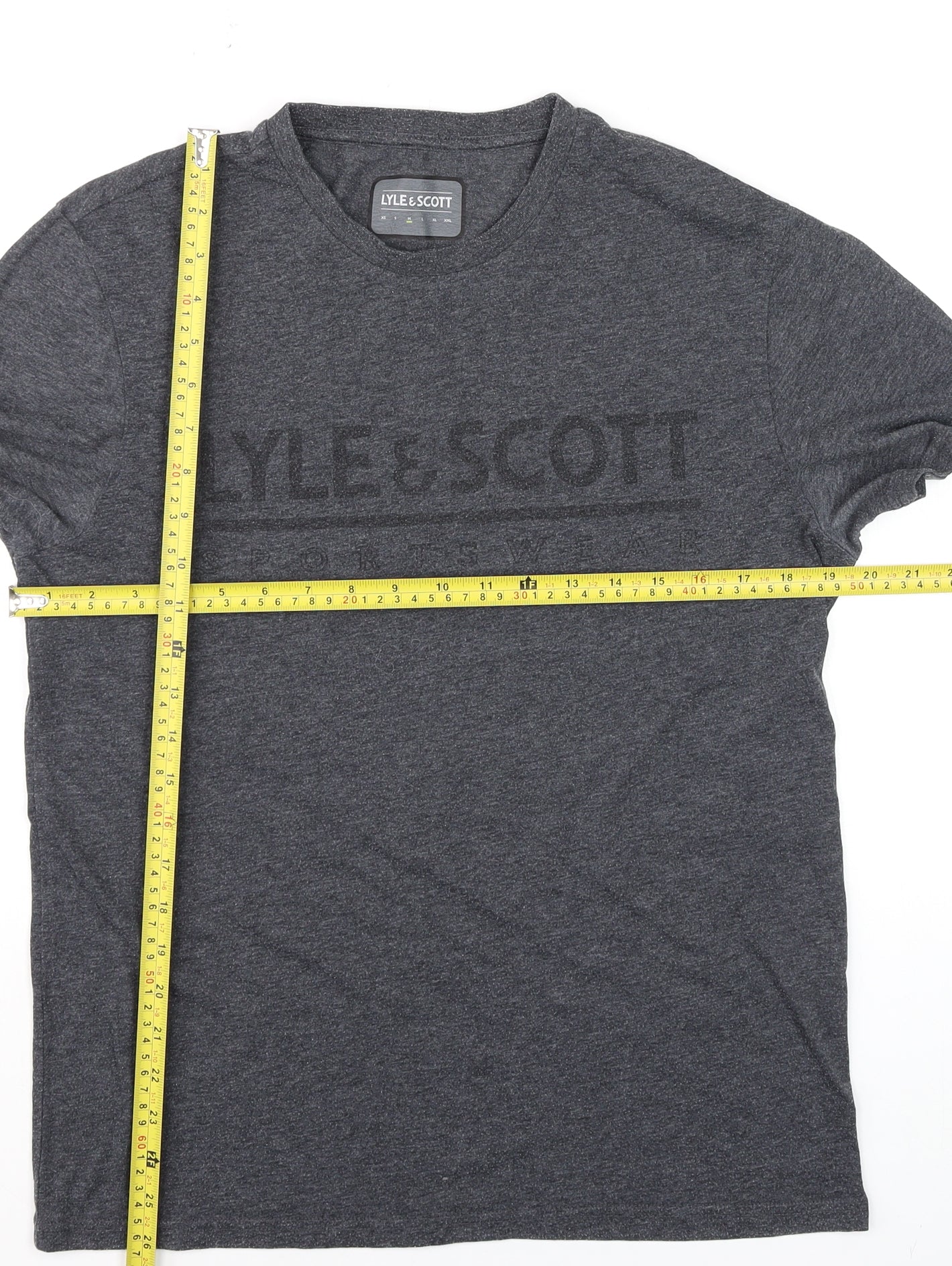 Mens UK Size M Lyle & Scott Grey  T-Shirt