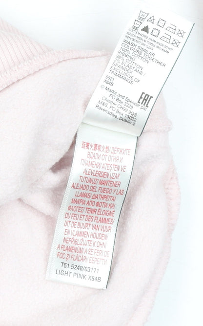 Womens UK Size S Marks and Spencer Pink Pullover Hoodie