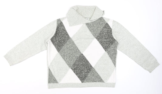 Womens UK Size 14 Gelco Grey Pullover Jumper