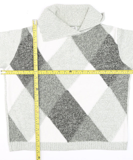 Womens UK Size 14 Gelco Grey Pullover Jumper