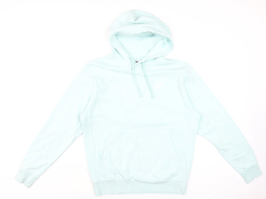 Womens UK Size S Nike Blue Pullover Hoodie