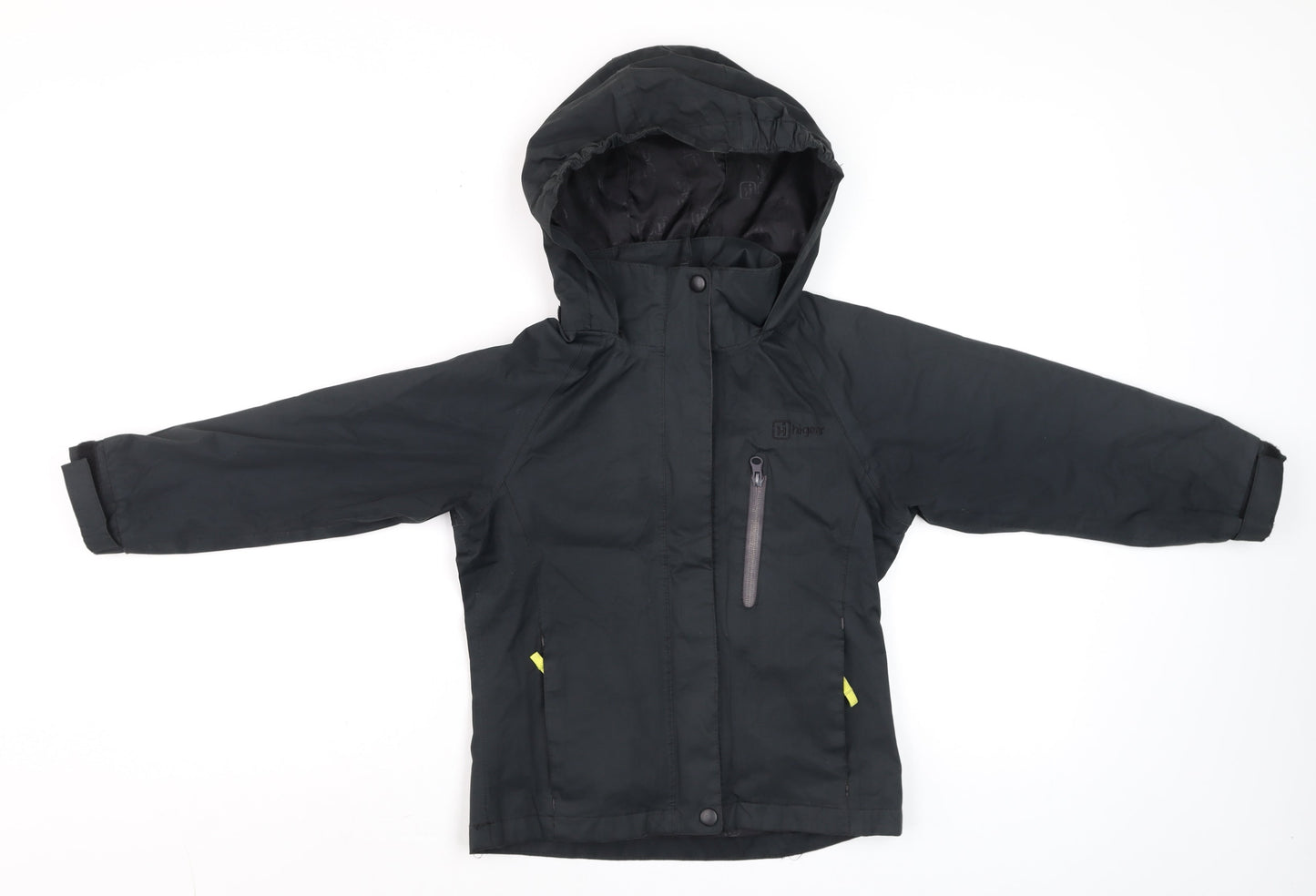 Boys UK Size 5-6 Years Hi Gear Black Parka Coat