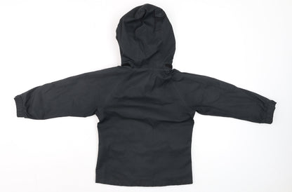 Boys UK Size 5-6 Years Hi Gear Black Parka Coat