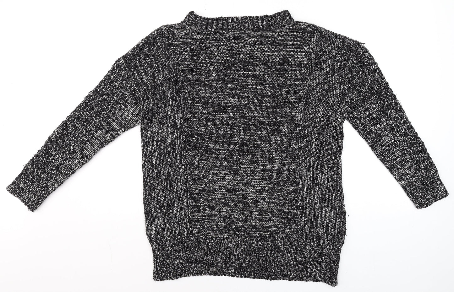 Womens UK Size S Sparkle & Fade Grey Pullover Jumper
