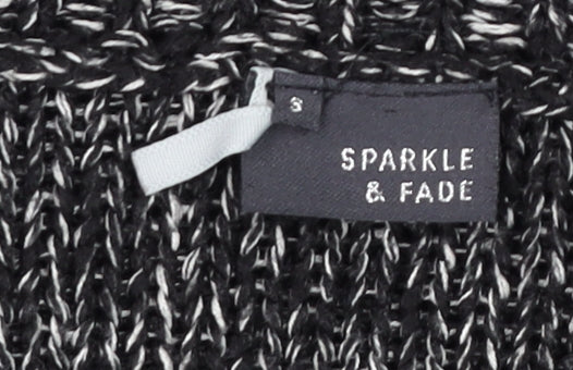 Womens UK Size S Sparkle & Fade Grey Pullover Jumper
