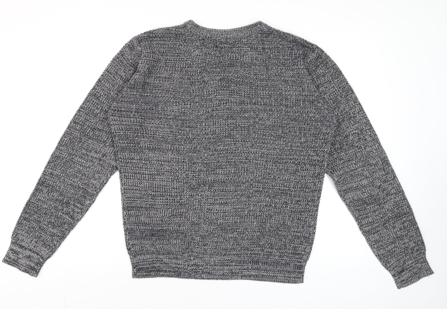 Mens UK Size M BoohooMAN Grey Pullover Jumper