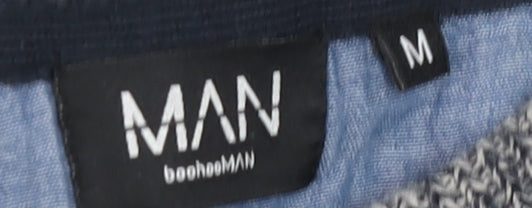 Mens UK Size M BoohooMAN Grey Pullover Jumper