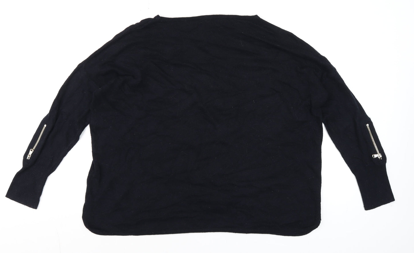 Womens UK Size XS Mint Velvet Black Jersey T-Shirt