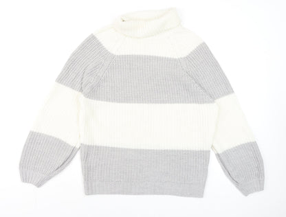 Womens UK Size S AX Paris Grey Pullover Jumper