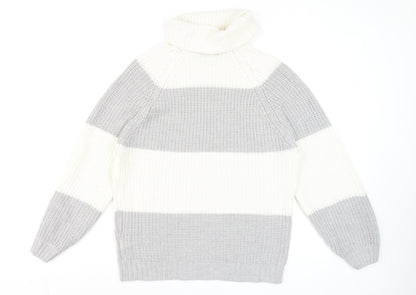 Womens UK Size S AX Paris Grey Pullover Jumper