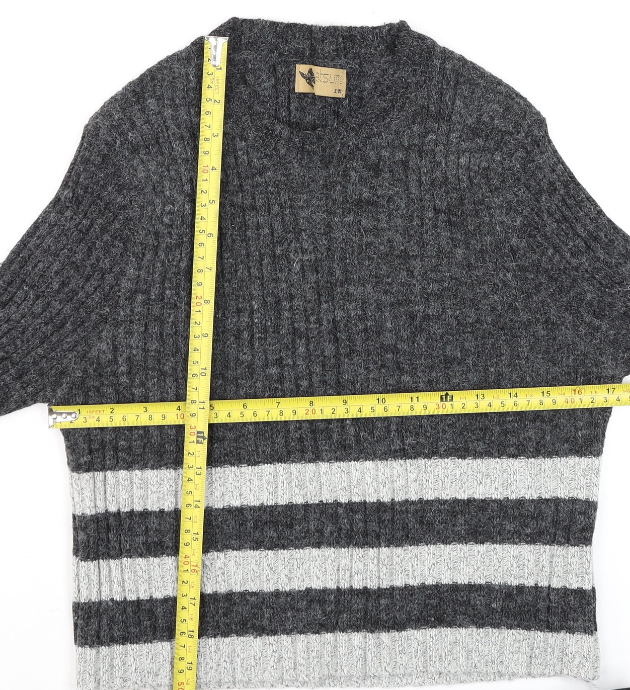 Womens UK Size S Katsumi Grey Pullover Jumper