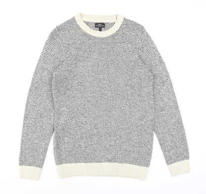 Mens UK Size S NEXT Grey Pullover Jumper
