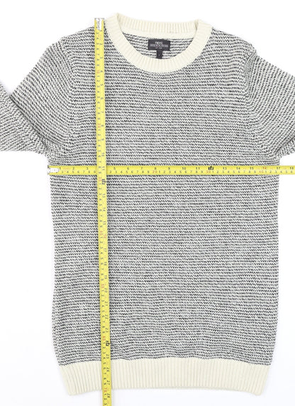 Mens UK Size S NEXT Grey Pullover Jumper