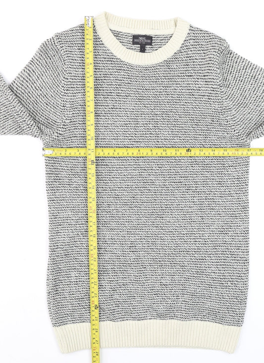 Mens UK Size S NEXT Grey Pullover Jumper