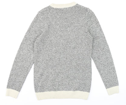 Mens UK Size S NEXT Grey Pullover Jumper