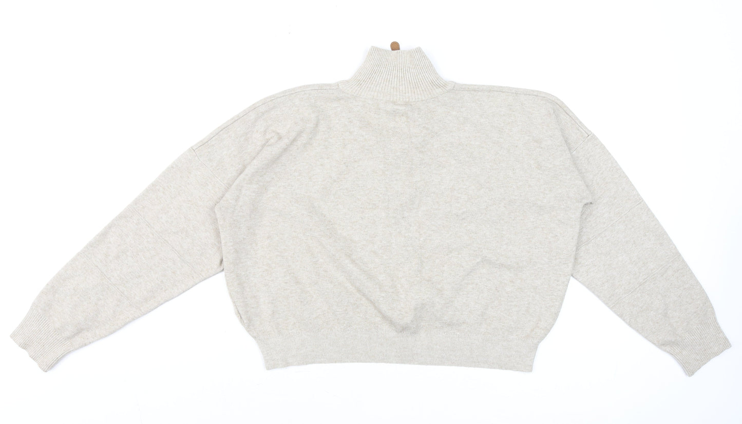 Womens UK Size S Urban Outfitters Beige Pullover Sweatshirt