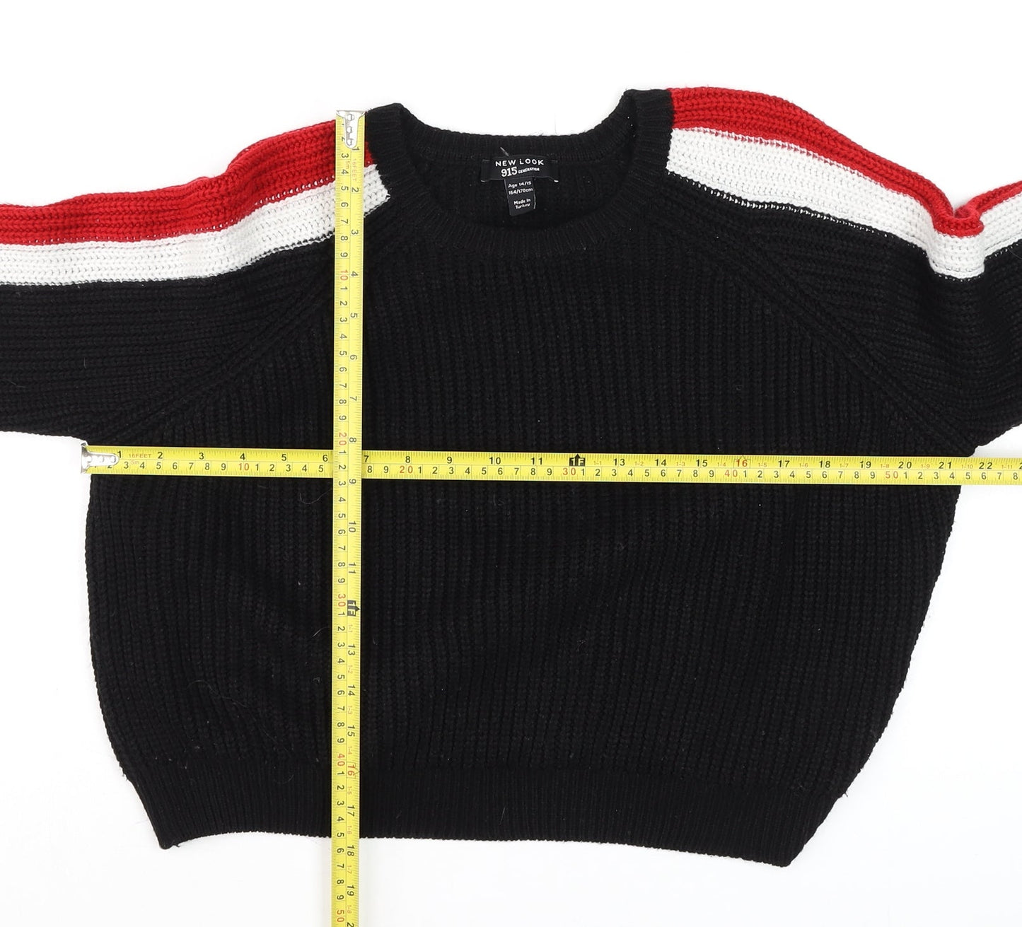 Girls UK Size 14-15 Years New Look Black Pullover Jumper