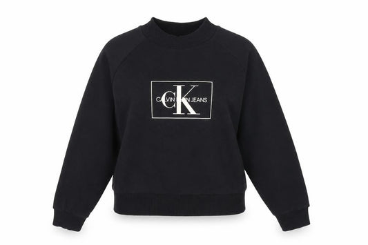 Womens UK Size S Calvin Klein Jeans Black Pullover Sweatshirt
