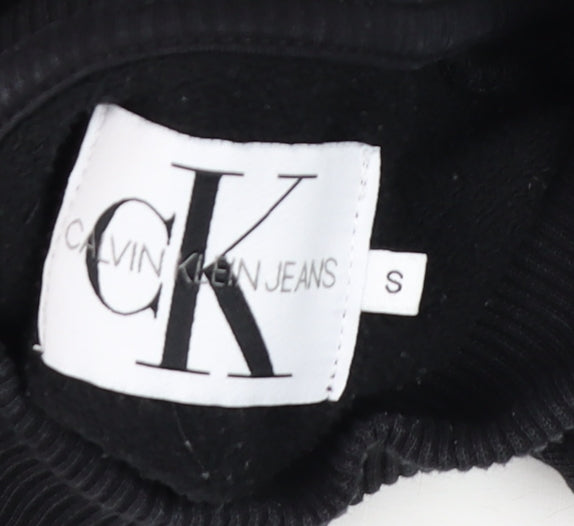 Womens UK Size S Calvin Klein Jeans Black Pullover Sweatshirt