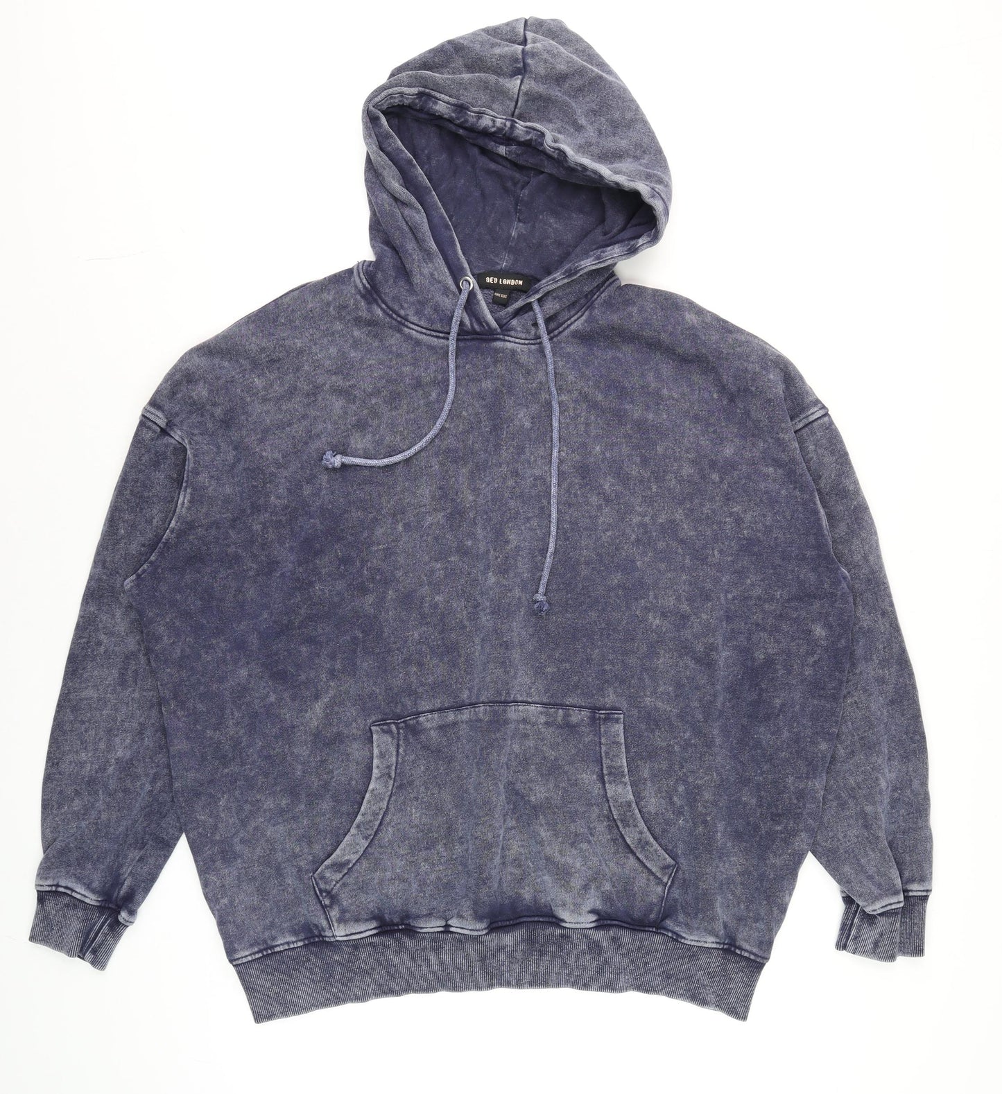 Unisex Adults UK Size One Size QED London Blue Pullover Hoodie
