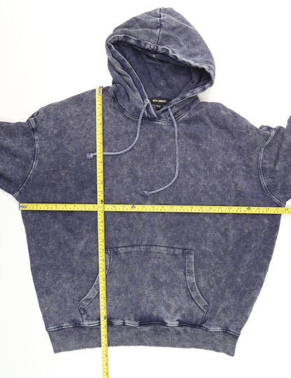 Unisex Adults UK Size One Size QED London Blue Pullover Hoodie