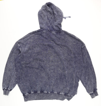 Unisex Adults UK Size One Size QED London Blue Pullover Hoodie