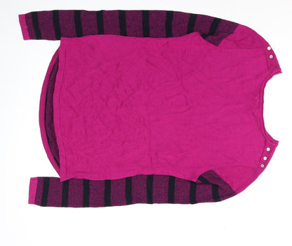 Womens UK Size M Lakeland Pink Basic T-Shirt