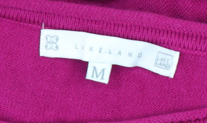 Womens UK Size M Lakeland Pink Basic T-Shirt