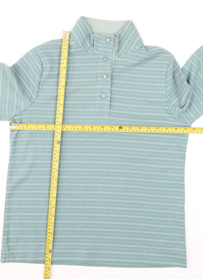 Womens UK Size 12 Bonmarché Green Henley Sweatshirt