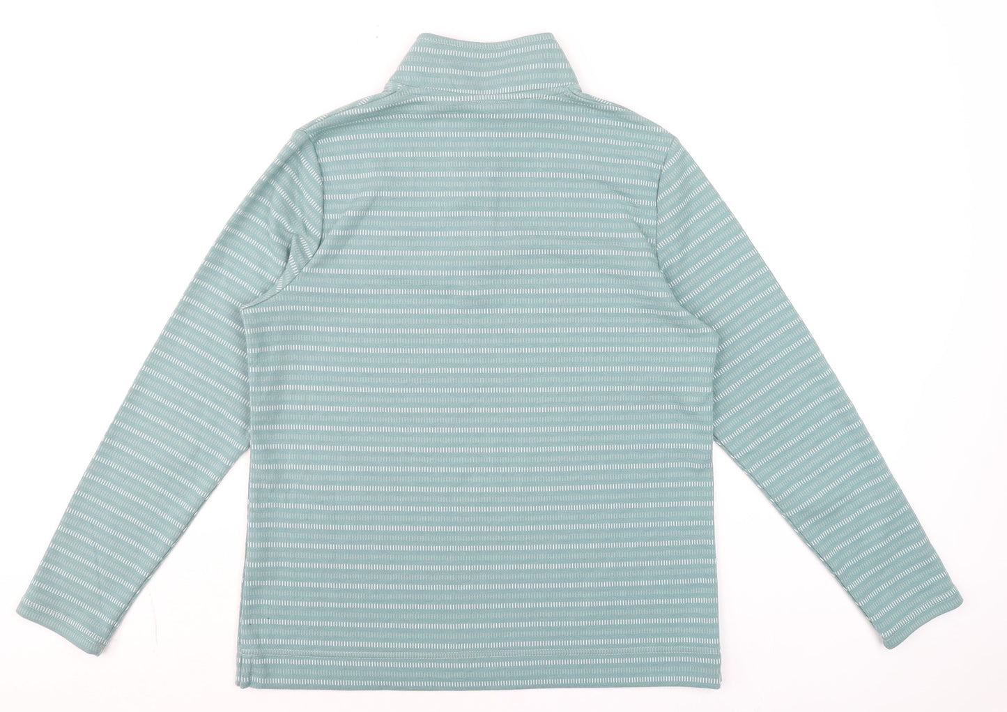 Womens UK Size 12 Bonmarché Green Henley Sweatshirt
